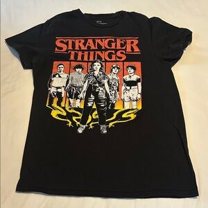 Netflix Stranger Things Black and Red Tee